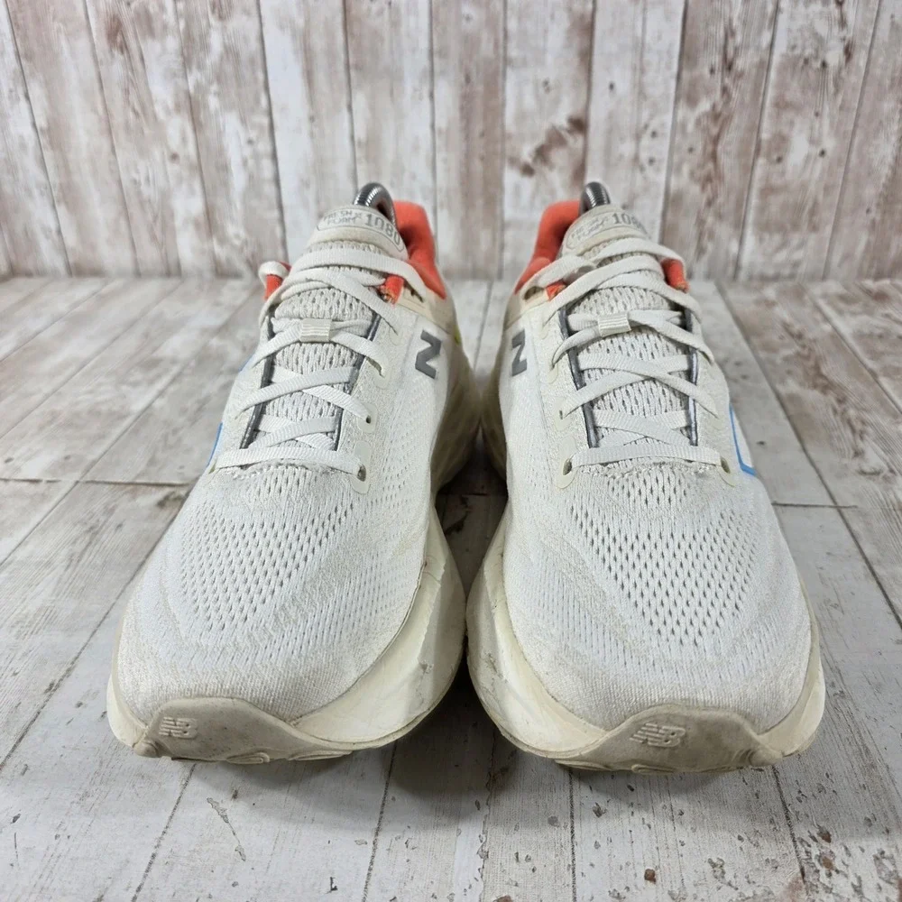 New Balance Fresh Foam X 1080 v13 Women Running Shoes Sea Salt Blue Orange